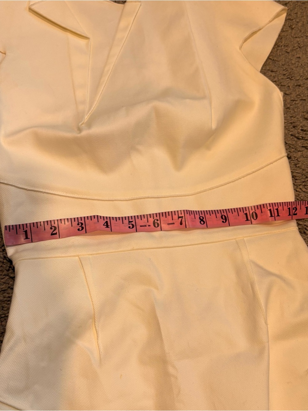 Roland Mouret For Bergdrof Goodman Sheath Dress In Off White Size US 2 - Picture 9 of 16